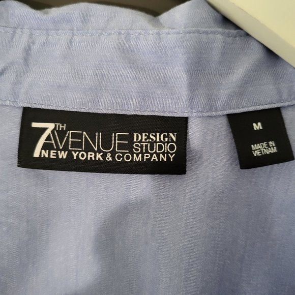 New York & Company Lavender Long Sleeve Top SZ M - Picture 3 of 5